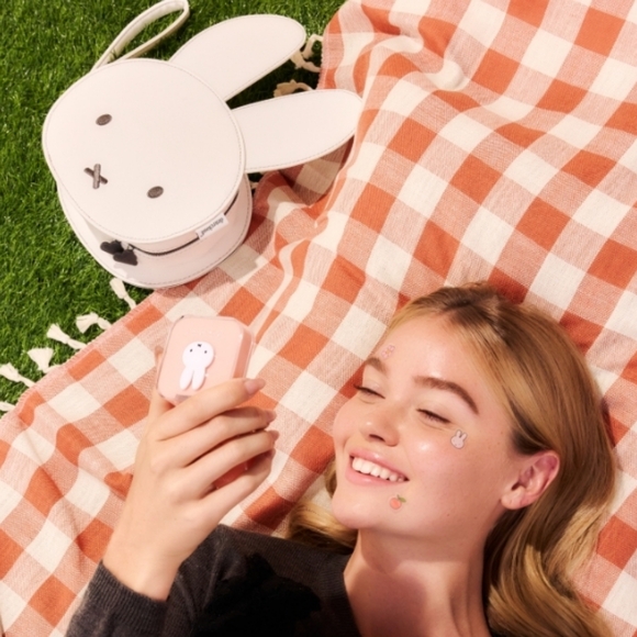 Miffy Faux Leather Cosmetics Bag with Removable Wristlet Strap – Travel Case - Picture 2 of 6